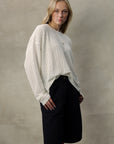 KNIT LONGSLEEVE - FLAT WHITE
