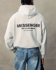MESSENGER HOODIE - GREY MELANGE