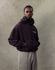 MESSENGER HOODIE - PLUM