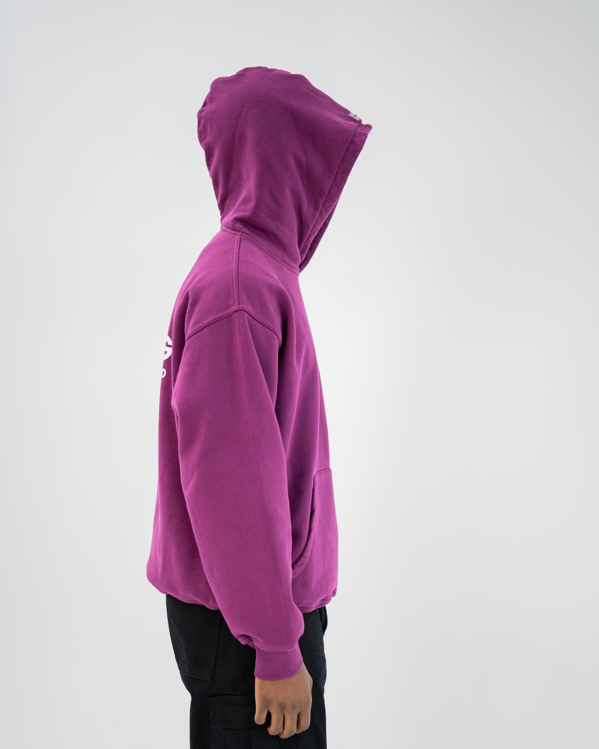 MESSENGER HOODIE - PLUM