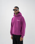 MESSENGER HOODIE - PLUM