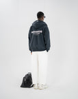 MESSENGER ZIP HOODIE - BLACK