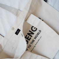 MESSENGER TOTE BAG - NATURAL
