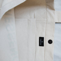 MESSENGER TOTE BAG - NATURAL / GREEN
