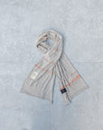 RIVER SCARF - BEIGE/ORANGE