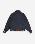 RAW DENIM JACKET - DARK BLUE