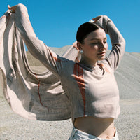 RIVER SLEEVE - BEIGE/ORANGE