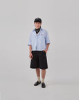 PLEATED SHORT - BLACK