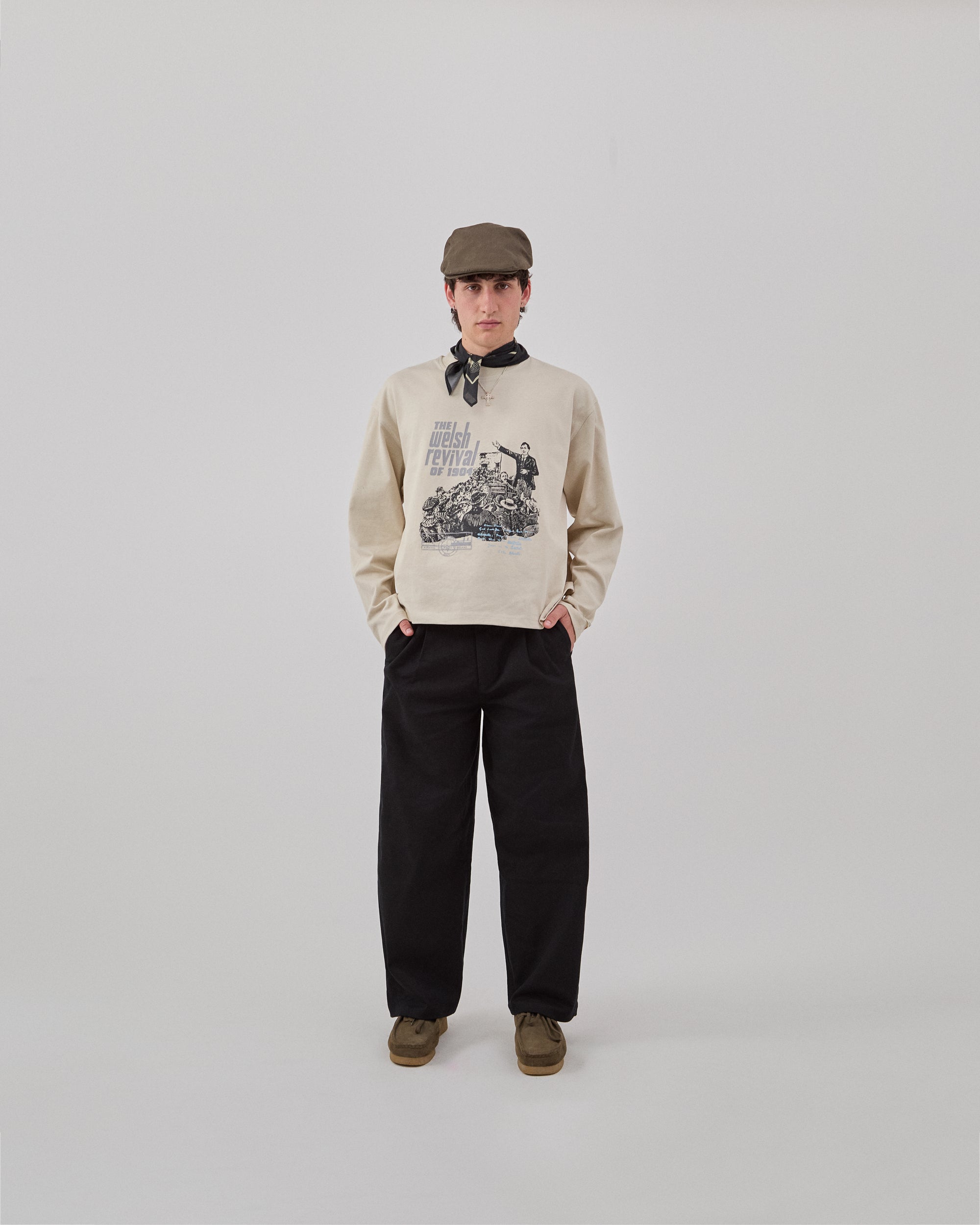 PLEATED TROUSER - BLACK