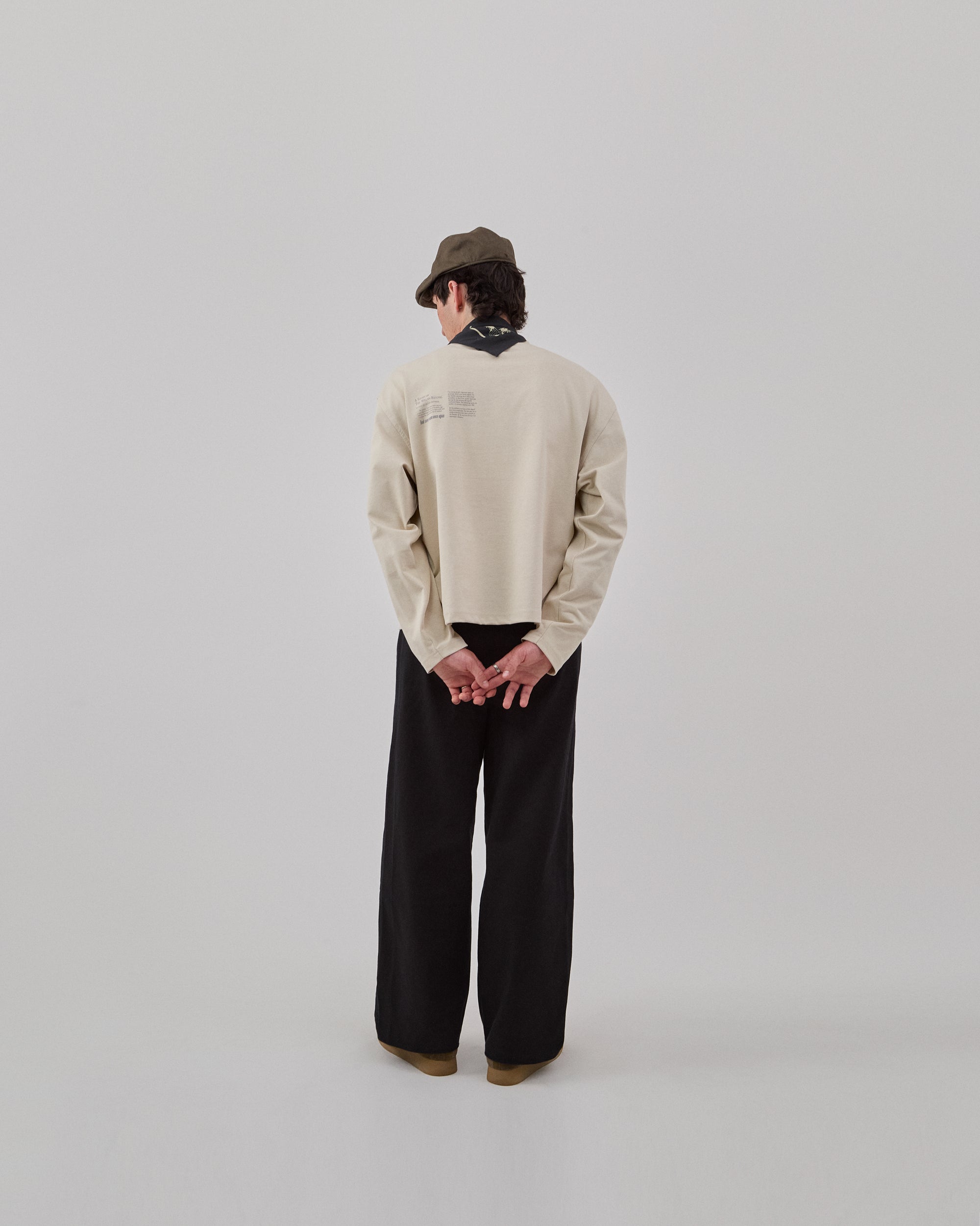 PLEATED TROUSER - BLACK