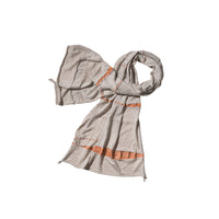 RIVER SCARF - BEIGE/ORANGE