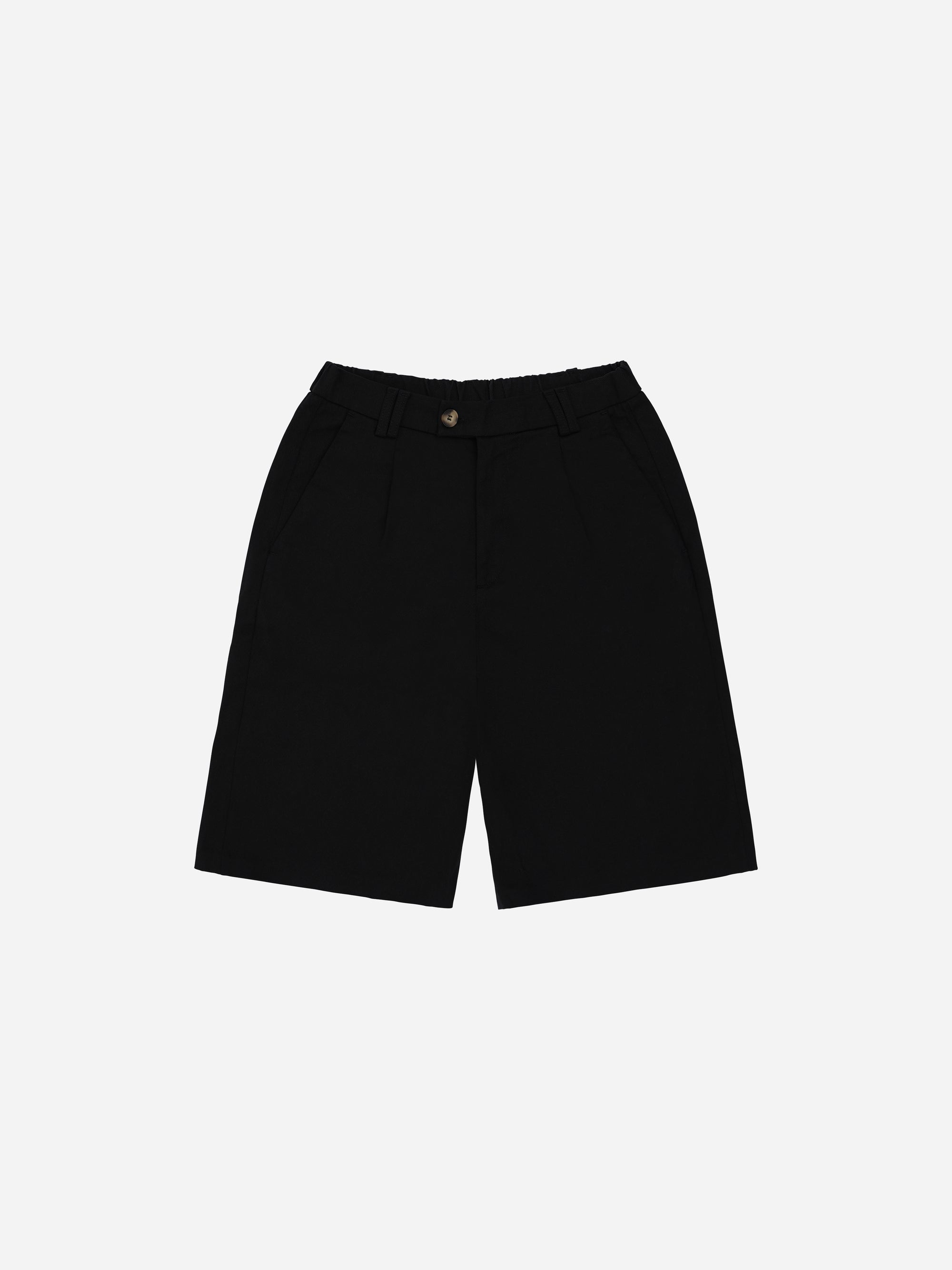 PLEATED SHORT - BLACK