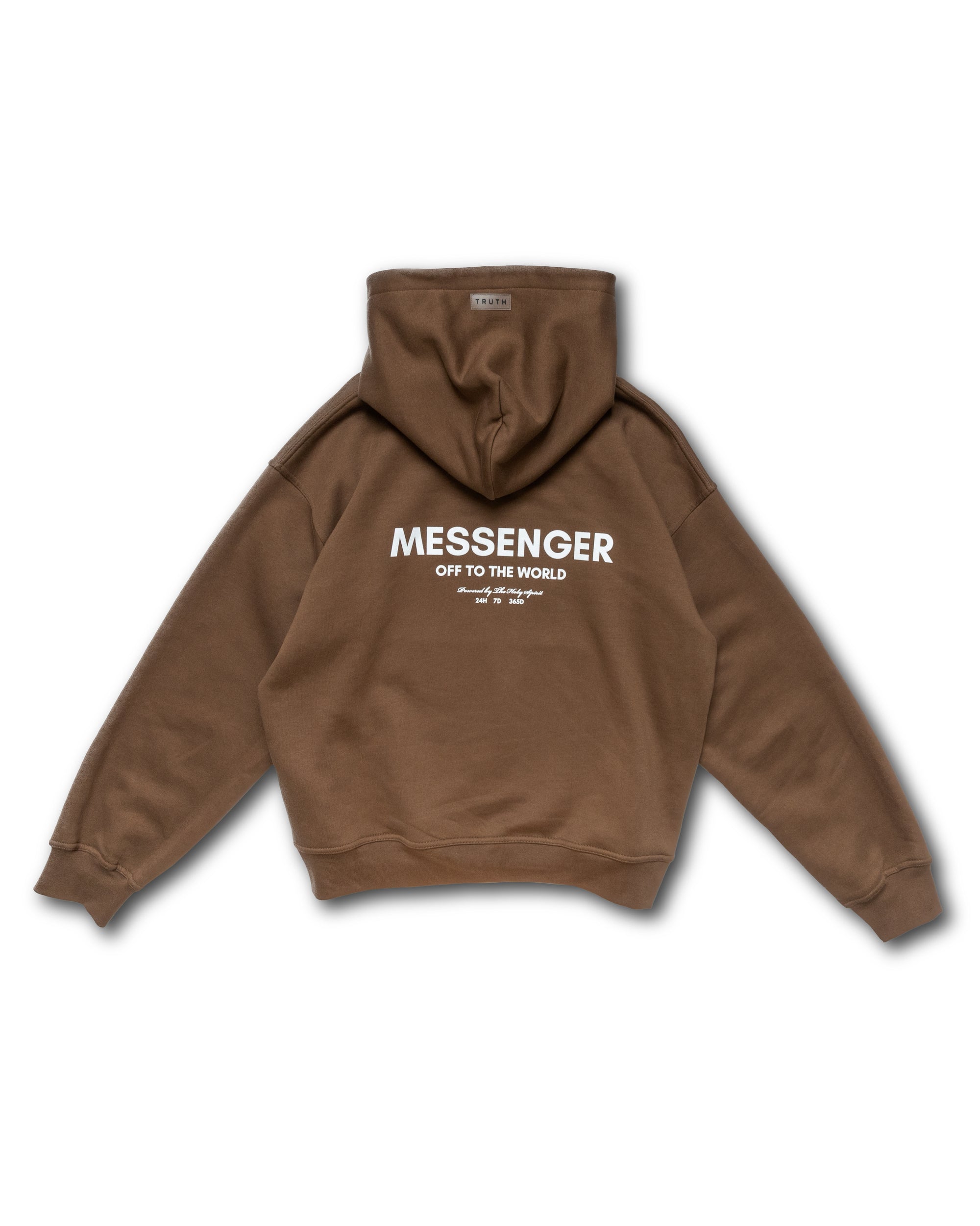 MESSENGER HOODIE - BROWN