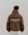 MESSENGER HOODIE - BROWN