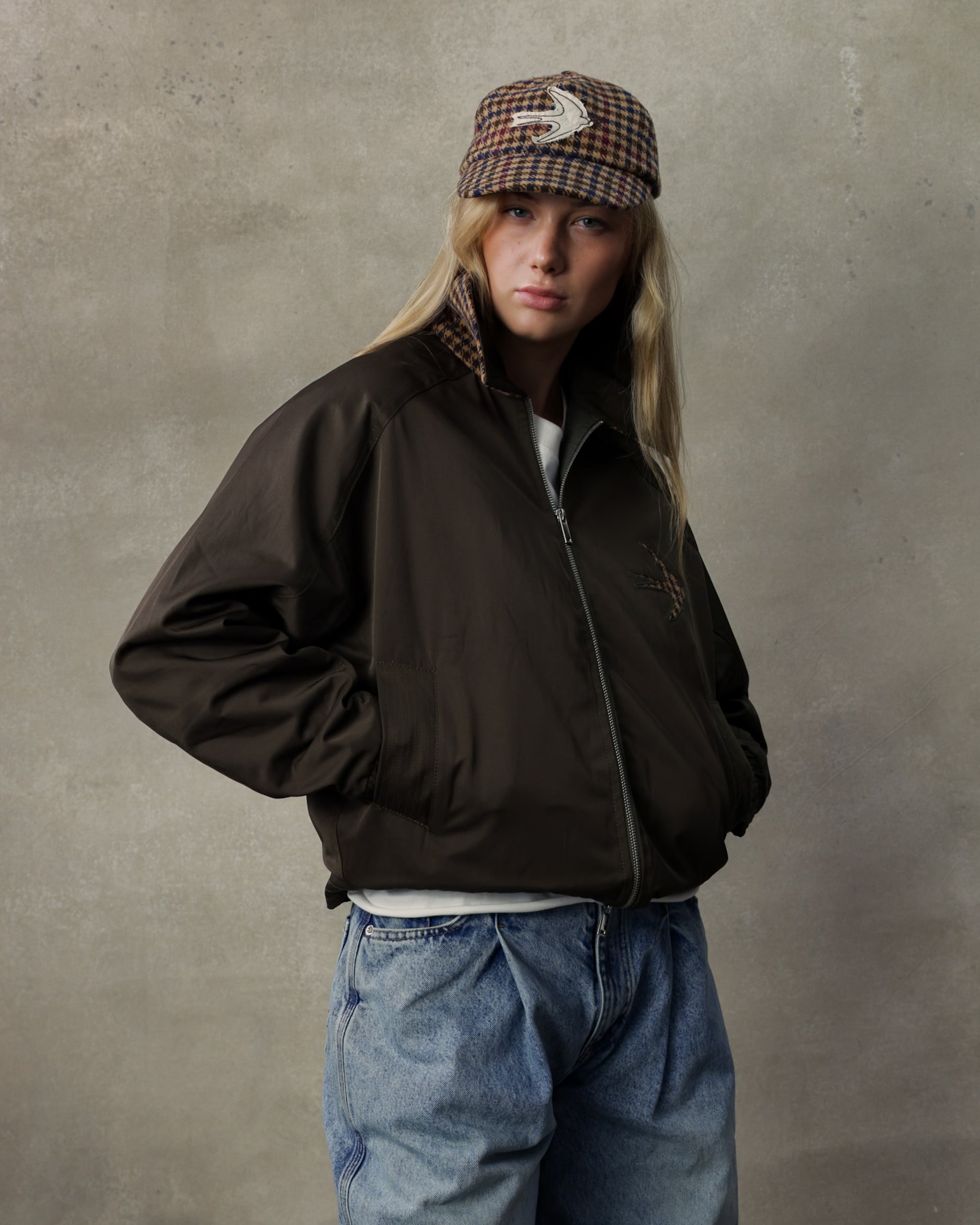 TWEED CAP - HOUNDSTOOTH