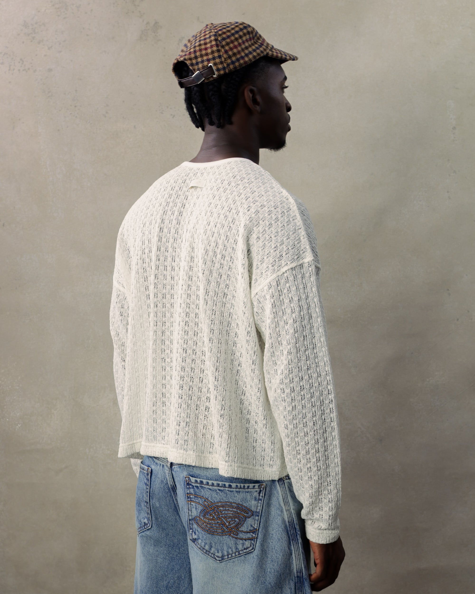 KNIT LONGSLEEVE - FLAT WHITE