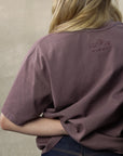 SWALLOW T-SHIRT - WASHED PLUM