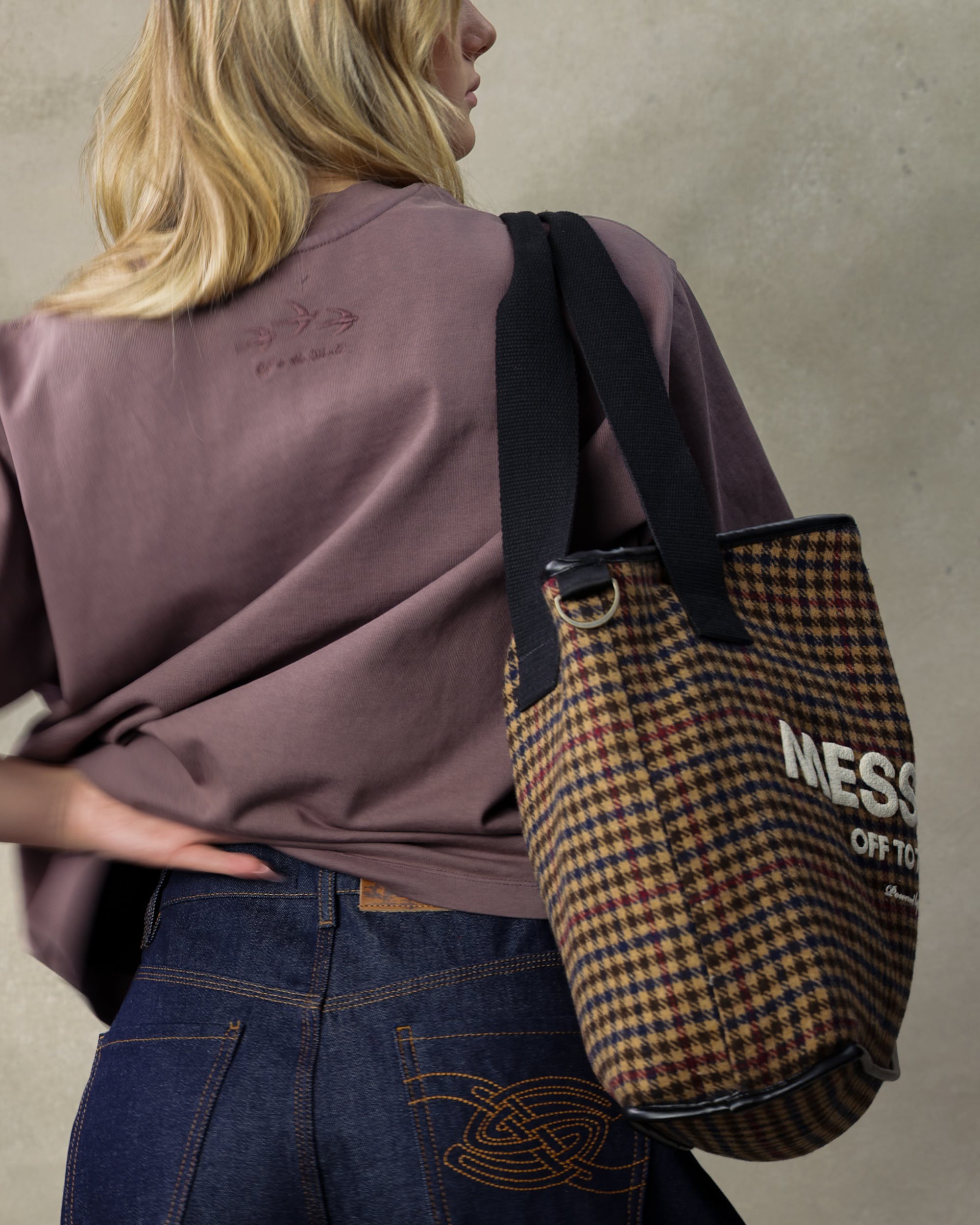 MESSENGER TOTE BAG - TWEED