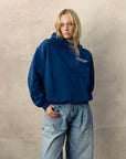 MESSENGER HOODIE -  BLUE
