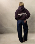 MESSENGER HOODIE -  PLUM