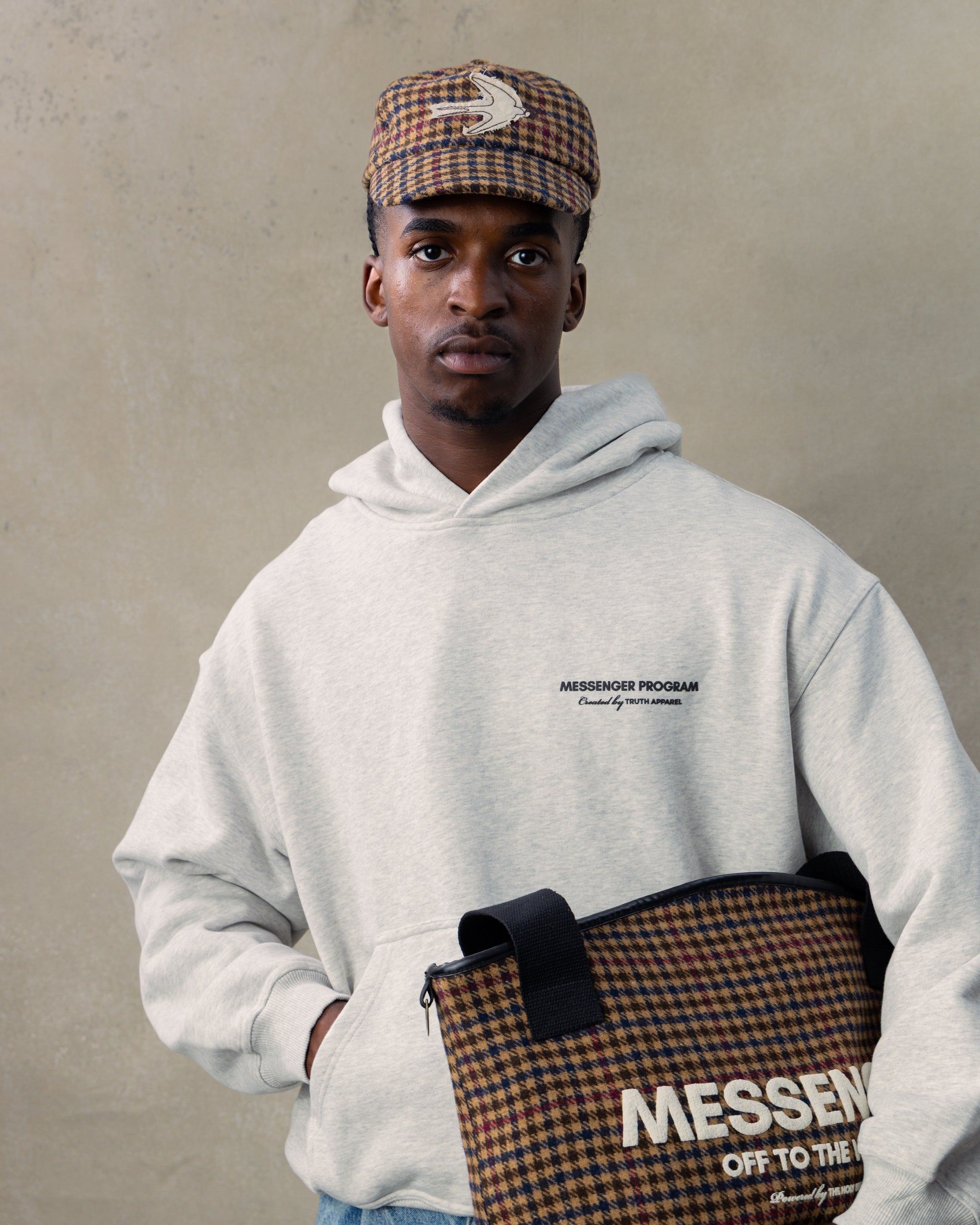 TWEED CAP - HOUNDSTOOTH