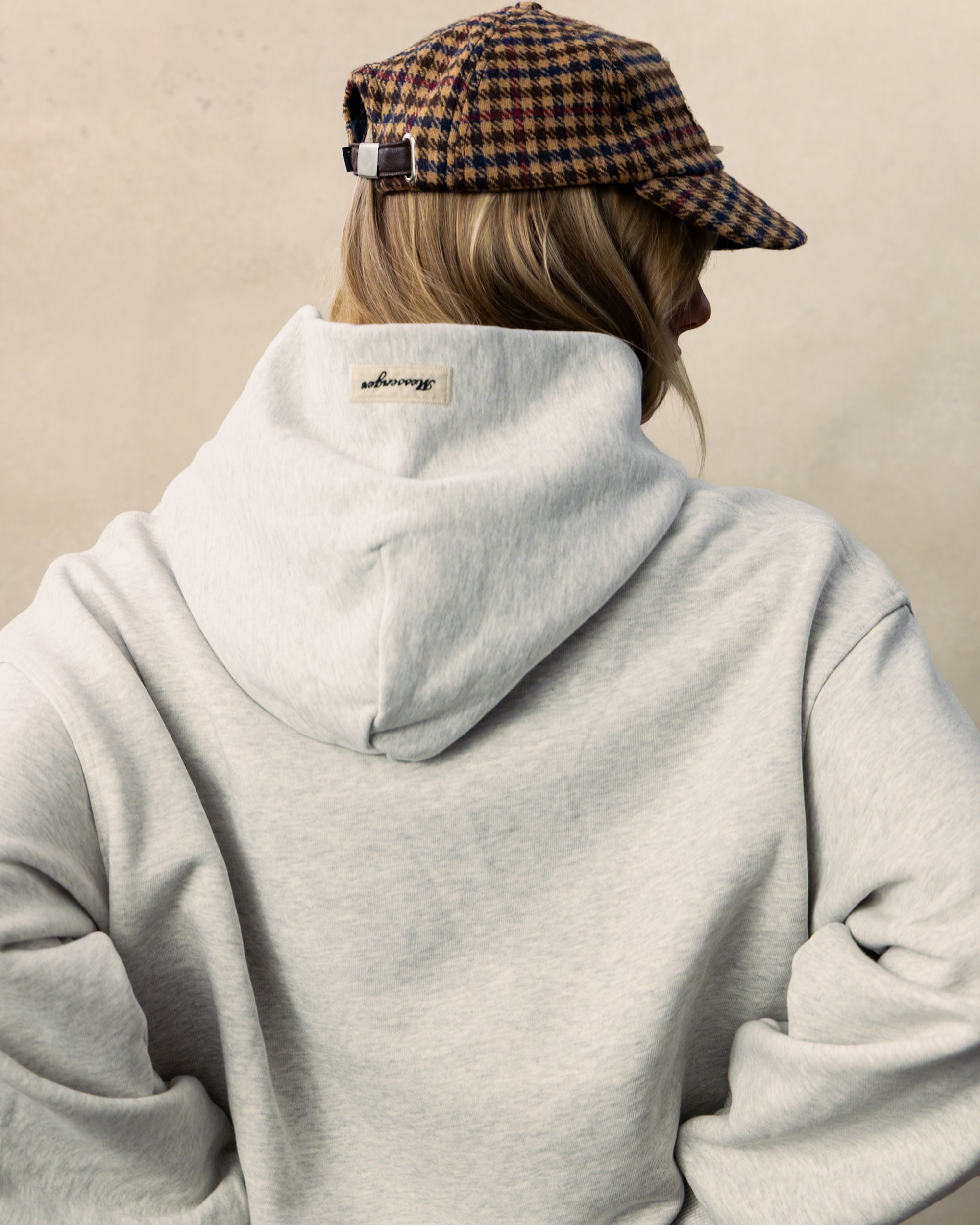 SWALLOW HOODIE -  GREY MELANGE