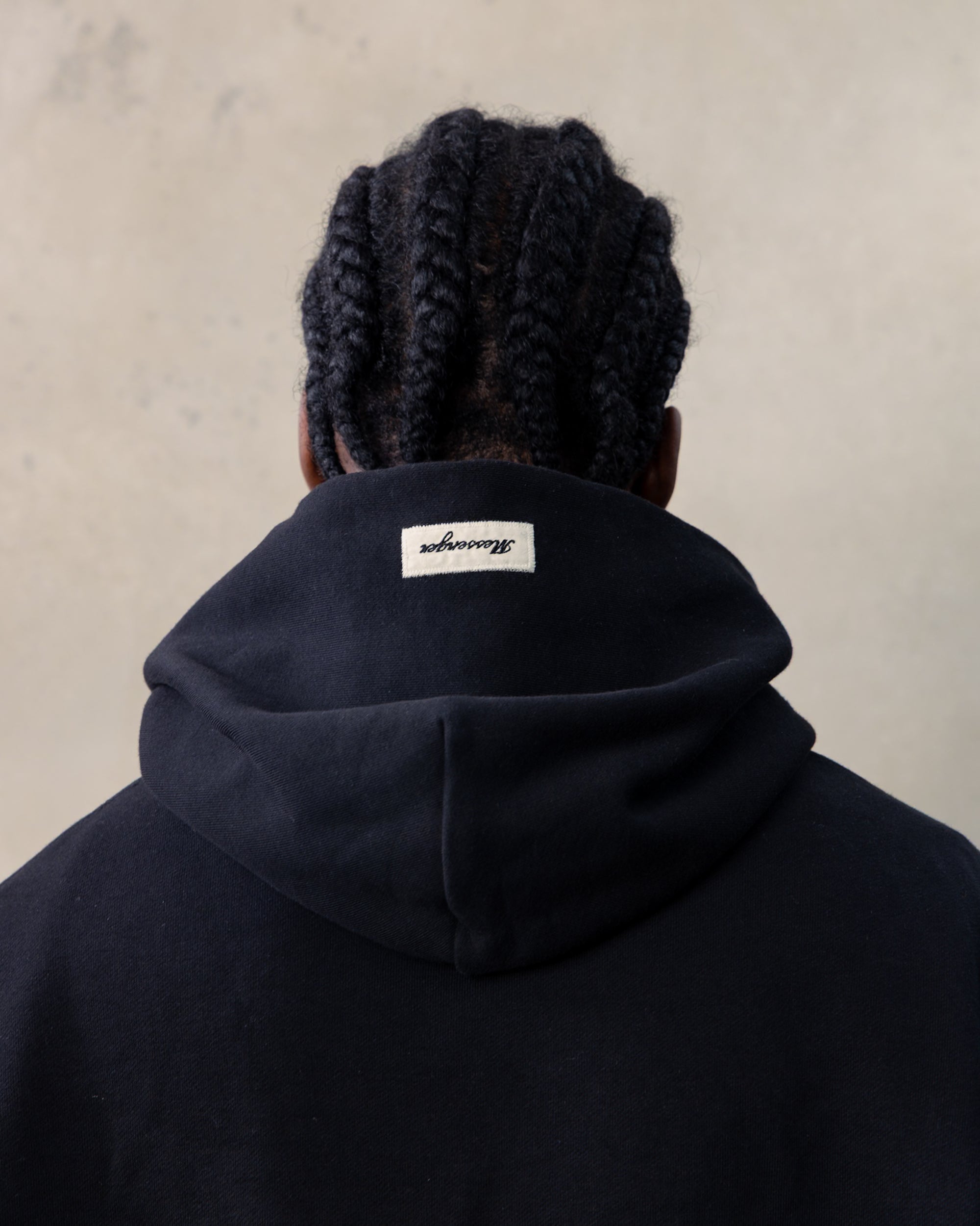 SWALLOW HOODIE -  BLACK