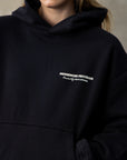 MESSENGER HOODIE -  BLACK