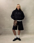 SWALLOW HOODIE -  BLACK