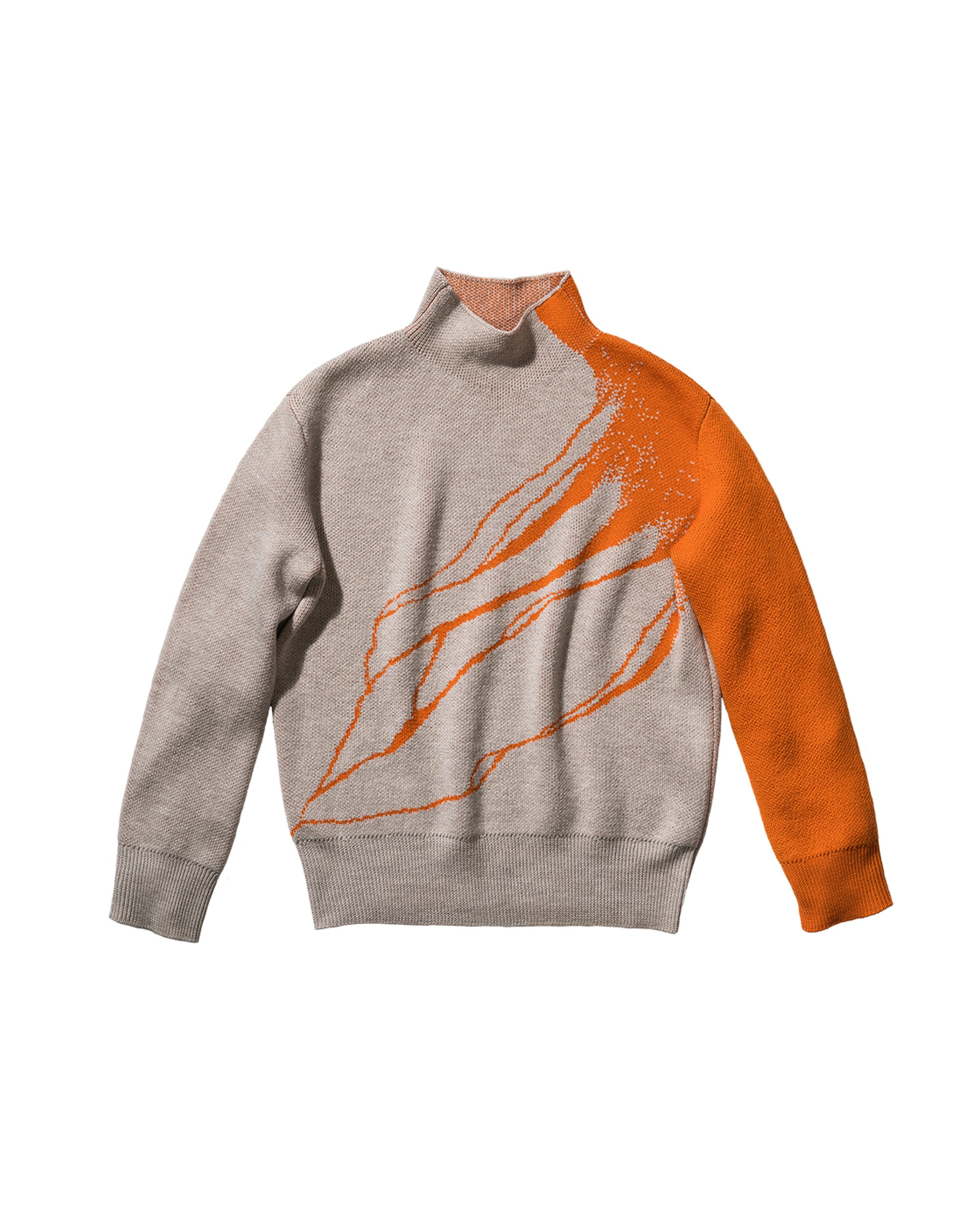 SIGNATUR SWEAT - BEIGE/ORANGE