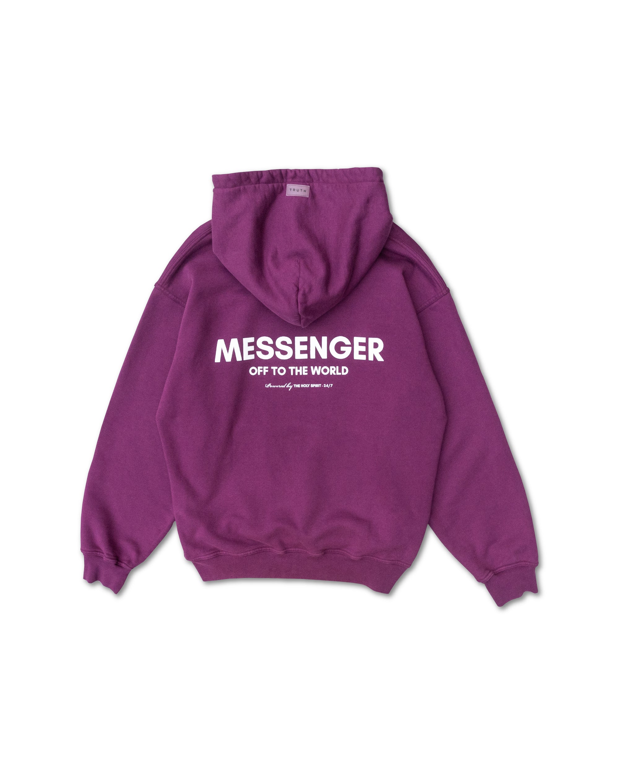 MESSENGER HOODIE - PLUM