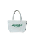 Messenger-Einkaufstasche – Natur/Grün
