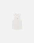 HEART TANK TOP - FLAT WHITE