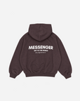 MESSENGER HOODIE -  PLUM