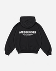 MESSENGER HOODIE -  BLACK
