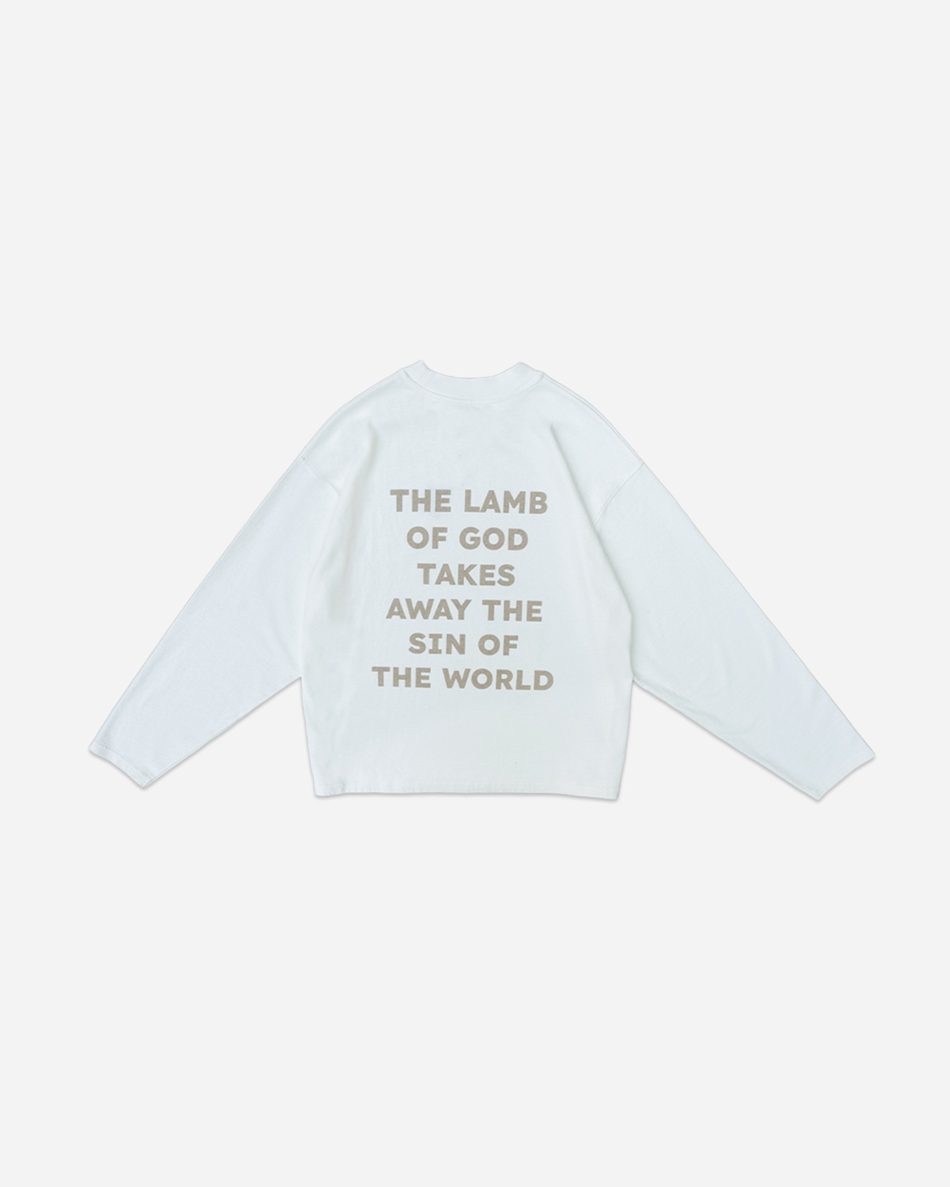 LAMB OF GOD SLEEVE - FLAT WHITE – TRUTH