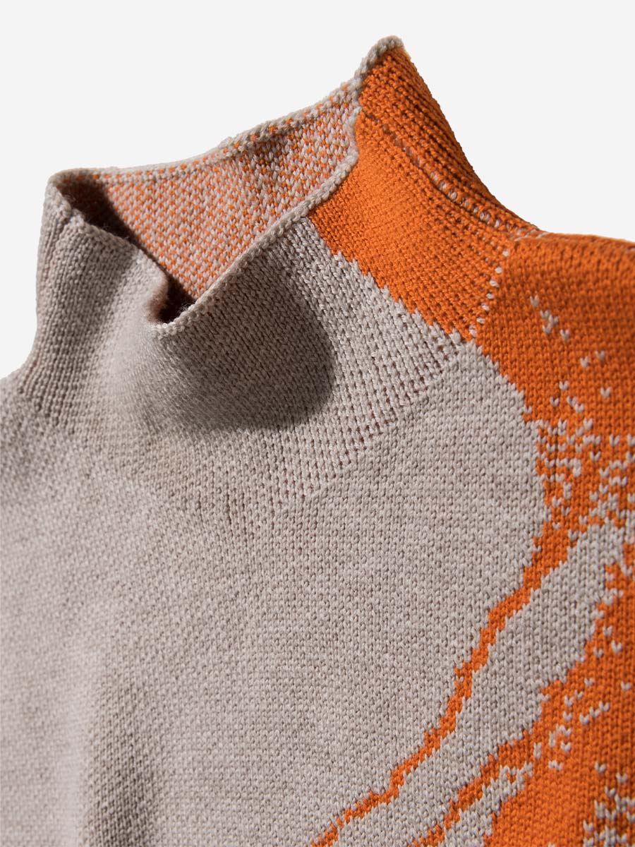 RIVER SWEAT - BEIGE/ORANGE