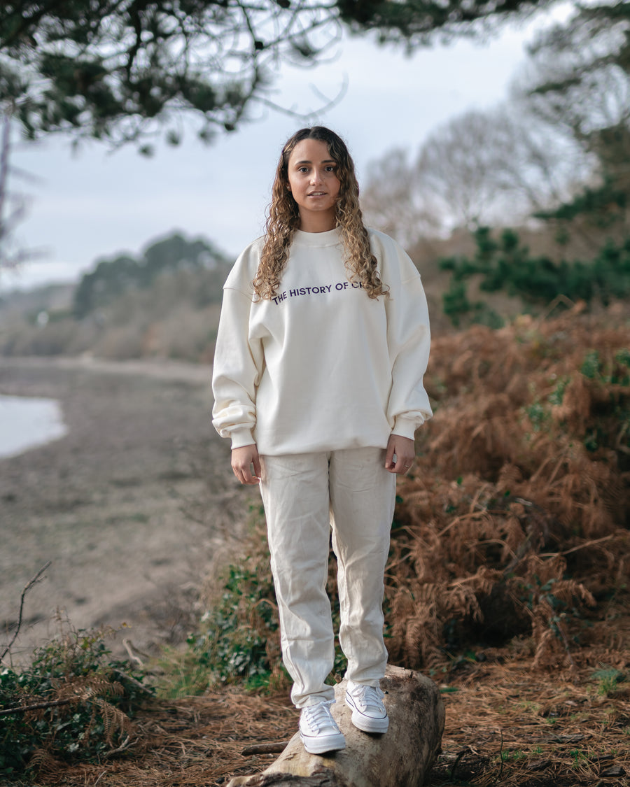 SWEAT THOC - CRÈME (OVERSIZED)