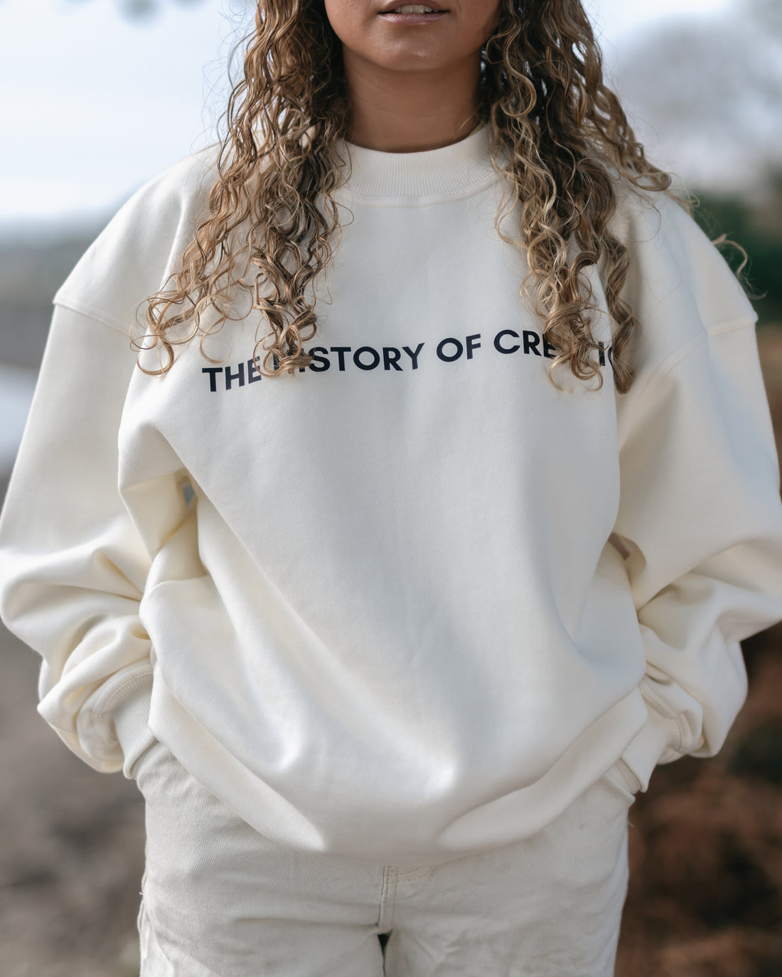 SWEAT THOC - CRÈME (OVERSIZED)